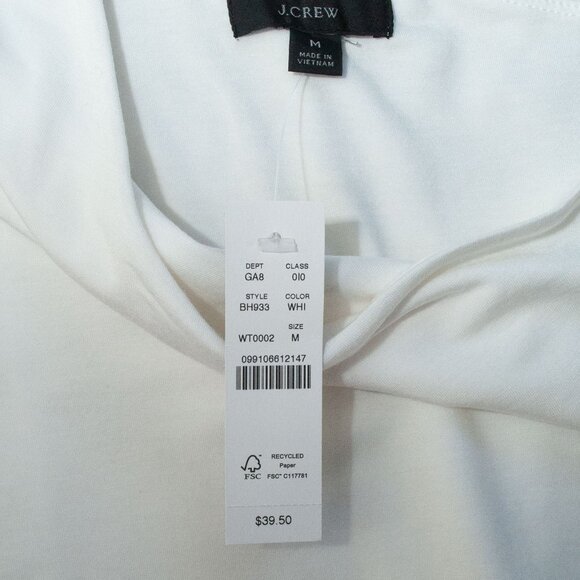 NWT J. Crew One Shoulder Top in White size M - Picture 9 of 12